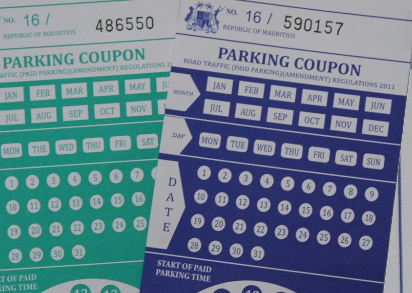 Stationnement une nouvelle carte vert foncée en vente Mauritius